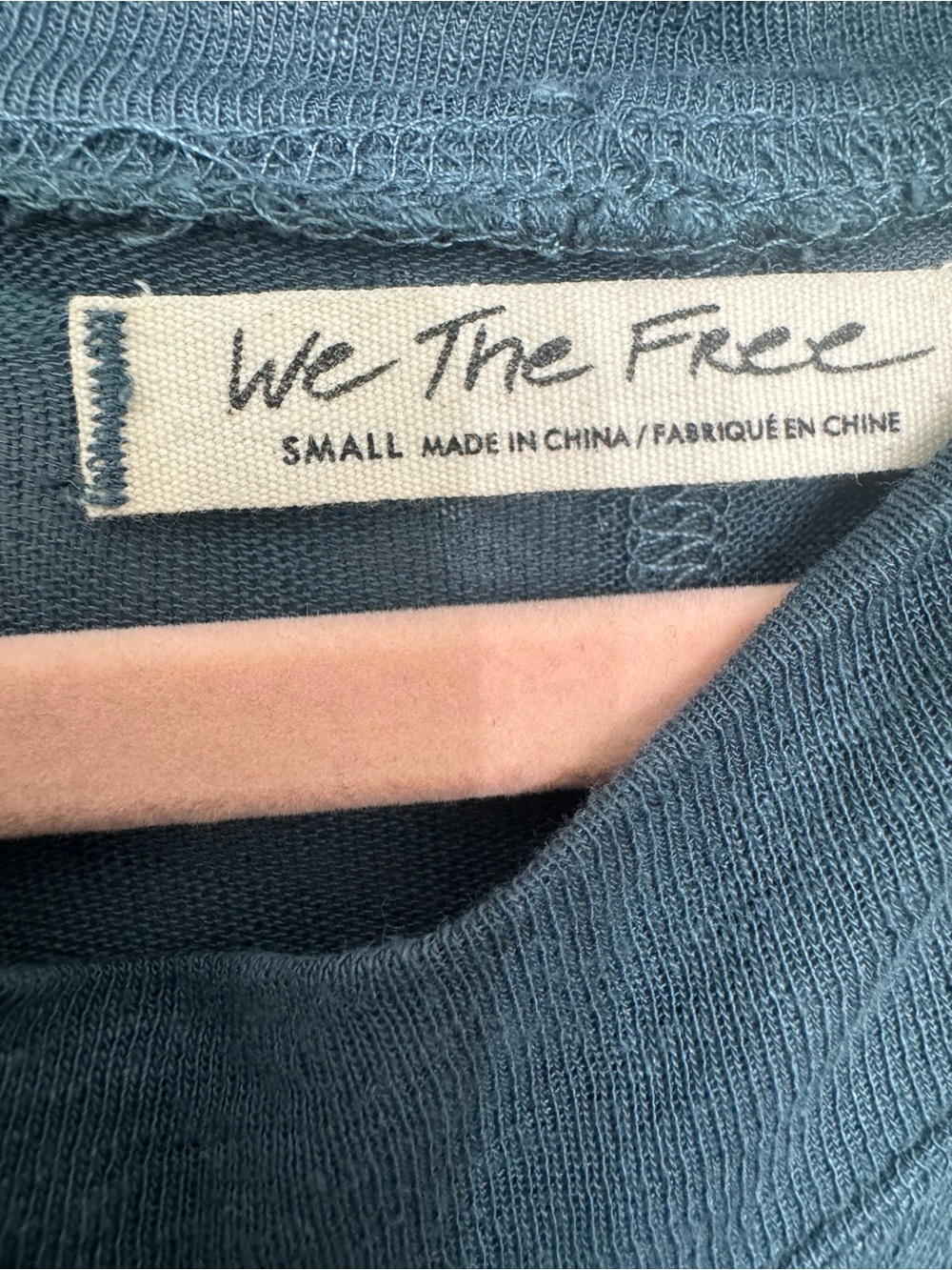 We The Free Teal Crewneck Knit Tunic